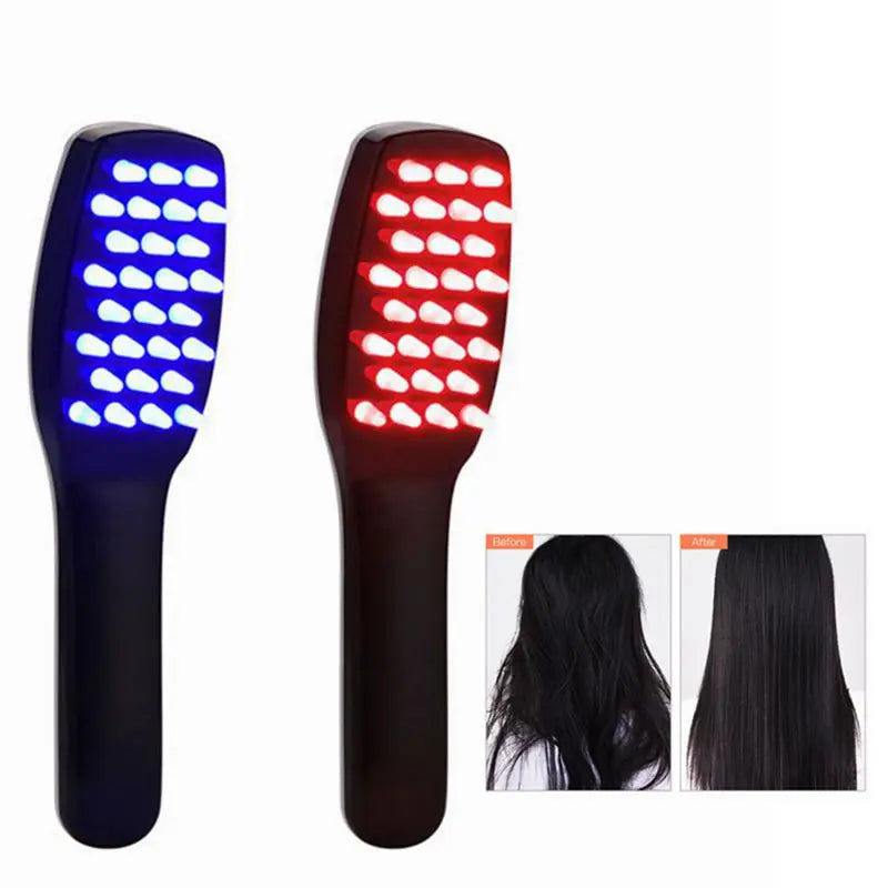 Scalp Brush Stress Relief Neck Back Anti Hair Loss Blood Circulation with LED Light