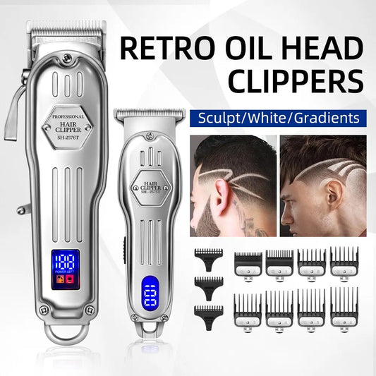 For Men Professional Electric Beard Hair Trimmer Rechargeable Haircut