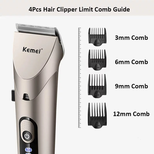 Kemei Hair Clipper Personal Electric Trimmer Rechargeable