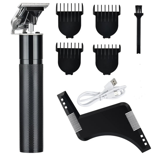 Mens wireless trimmer for berd styling with comb, hair trimmer, bearr styling