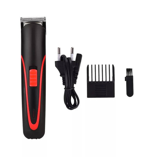 Wireless rechargable hair trimmer-black red