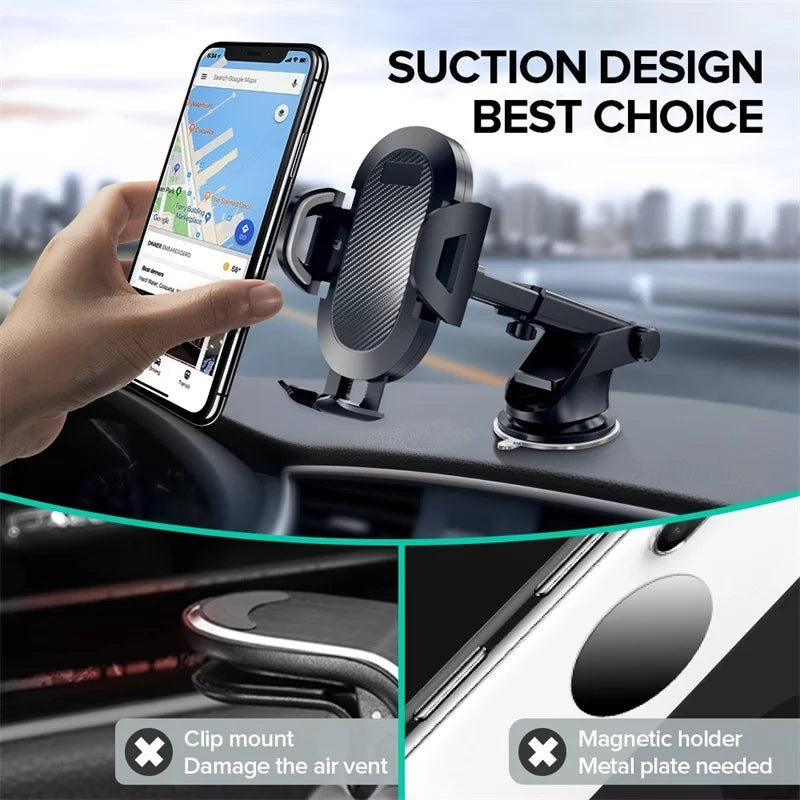 Sucker Car Phone Holder Mount Stand For iphone and samsung