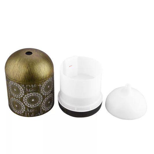 300ML Aroma Diffuser Hollow Metal 7 Colors Humidifier Aroma Oil Diffuser Bedroom Yoga Office Spa Aromatherapy Humidifier Tools