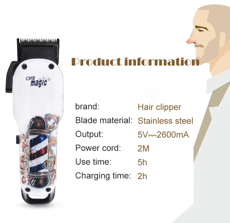 barber shop Hair Trimmer Cutting Machine 110-240V Professional Electric Hair Clipper Newly Design Cutting Machine For Men