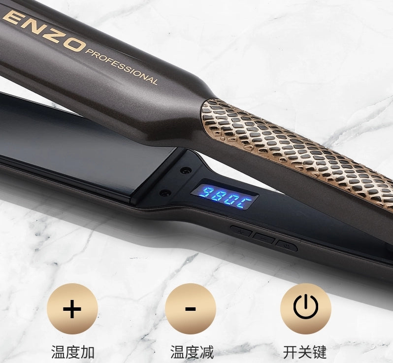 ENZO Wide Plate Professional Hair Straightener With comb for women styler Smoothing Brush for hair Hair care irons ( resuxi)