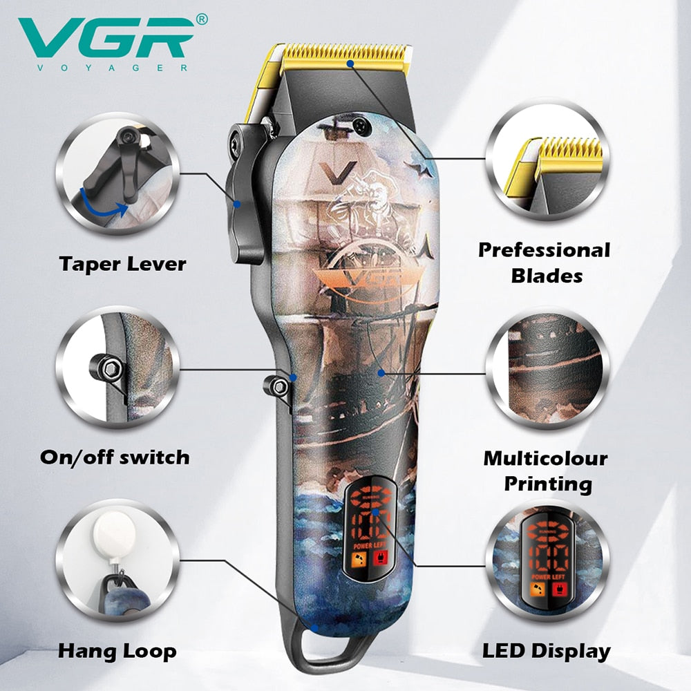 VGR Professional Hair Clipper For Men