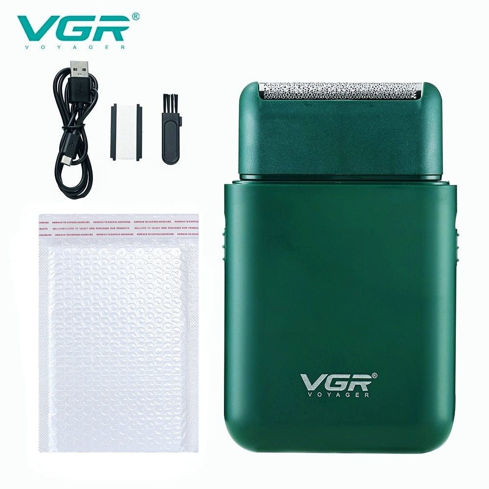 VGR Electric Shaver and Beard Trimmer 2 Blade USB Charge for Men V-390
