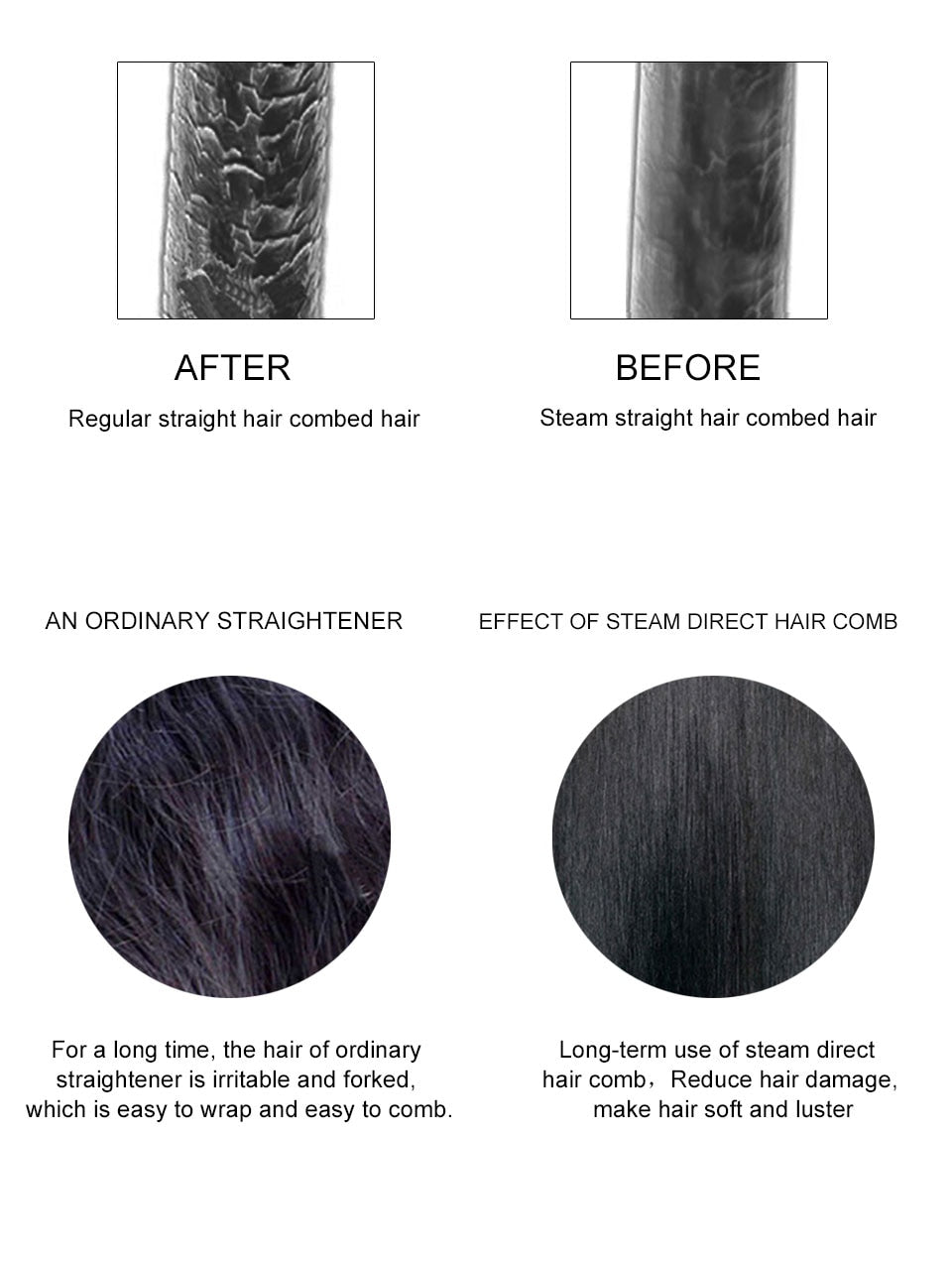 steam hair straightener Electric Hair Straightener Brush