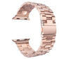 rose gold metal strap for apple watch series 4 5 and 6